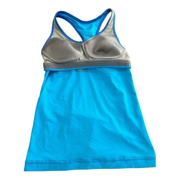 Nike Womens Tank Top Built in Bra Size S Blue Jogging Gym Training Sports size S - Picture 5 of 6